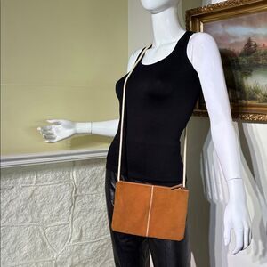 Gap Genuine Suede Leather Envelope Shoulder Crossbody Bag